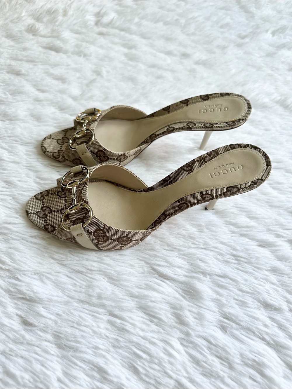 Vintage Gucci Monogram Horsebit Heels - Picture 7 of 8